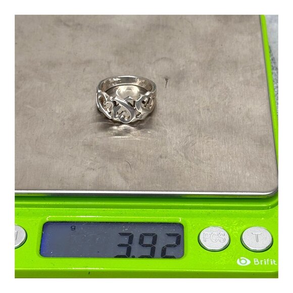 Tiffany & Co Paloma Picasso Sterling Silver 925 Heart Ring Size 5 Endless Love - Picture 8 of 8